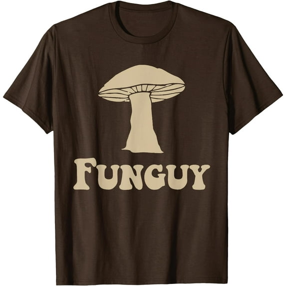 Fungi Fun Guy Funny Mushroom lover Unisex T-Shirt for Men Women Kids Toddler,Dark Chocolate Color,Size YXL