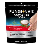Fungi-Nail Foot & Nail Soak with Tea Tree Oil - Moisturize, Reduce Foot Odor, & Soothe Aching Feet - A Therapeutic Blend of Rich Mineral Epsom Salt, Pure Sea Salt, and 7 Essential Oils - 1 Pound