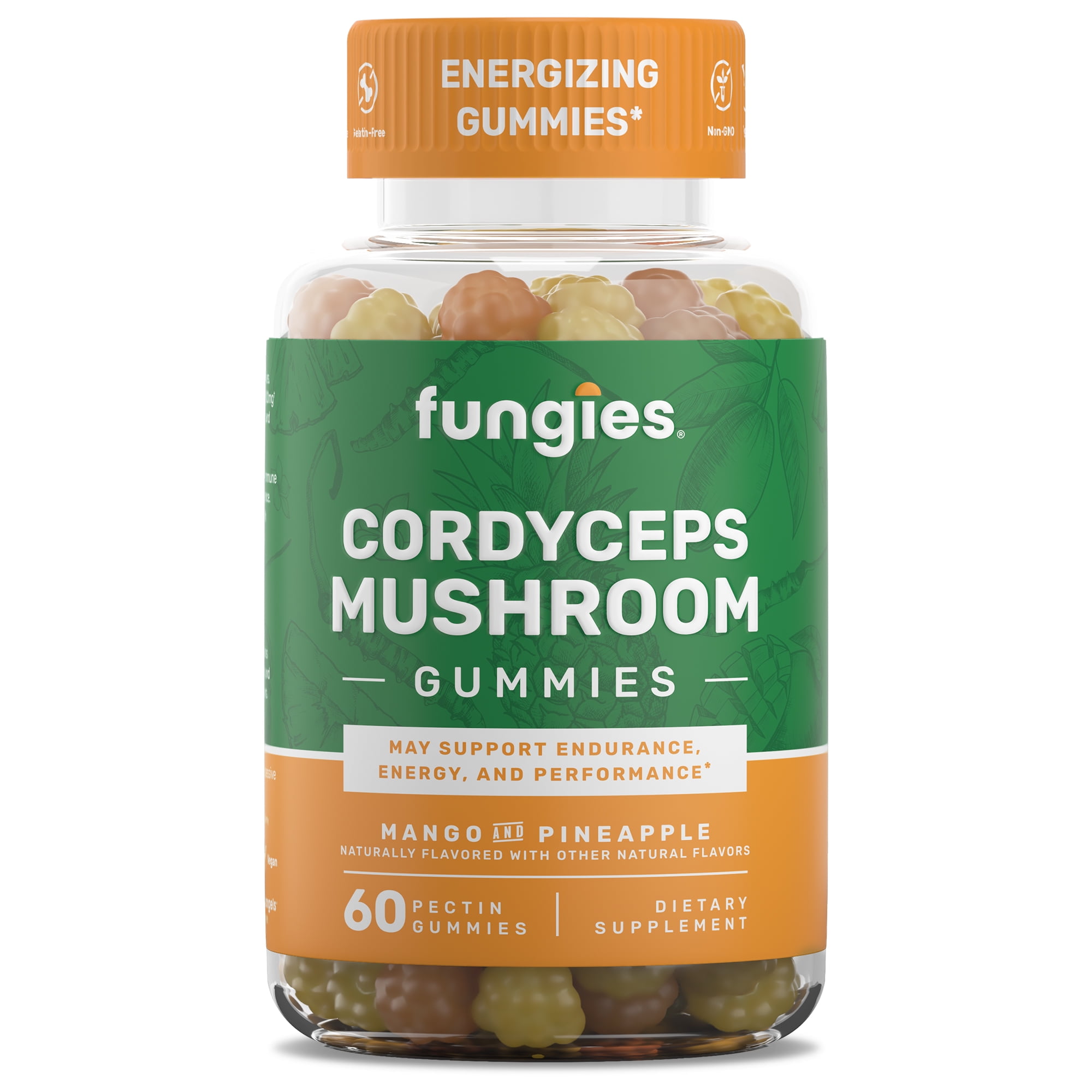 Fungies Cordyceps Mushroom Gummies, Supports Energy, Endurance