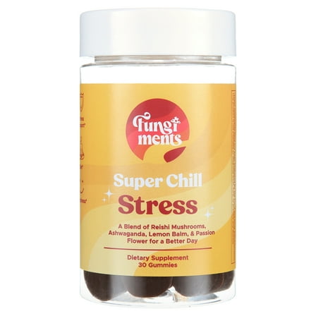 Fungiments Super Chill - Sleep&Relax, Healthy Cortisol, Reishi, Ashwagandha, L-Theanine - 30ct
