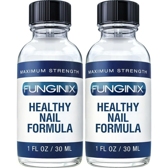 Funginix Healthy Nail Formula - Finger and Toe Fungus Treatment, Anti-Fungal Remedy, 2 Bottles