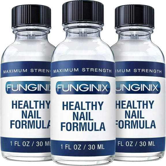 Funginix Healthy Nail Formula - Finger and Toe Fungus Treatment, Anti-Fungal Remedy, 3 Bottles