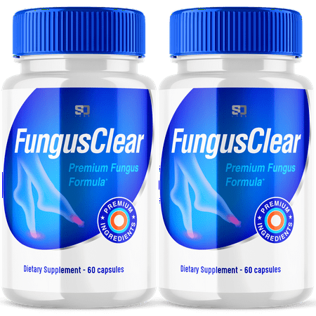 Fungus Clear - Probiotic Supplement - Supports Strong Healthy Natural Clear Toe and Finger Nails - Nail Treatment Plus Eliminates Fungus - 120 Capsules (2 Pack)