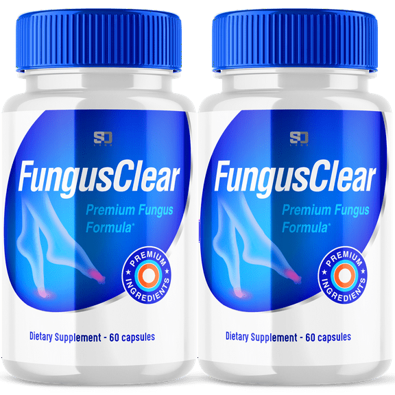 Fungus Clear - Probiotic Supplement - Supports Strong Healthy Natural Clear Toe and Finger Nails - Nail Treatment Plus Eliminates Fungus - 120 Capsules (2 Pack)