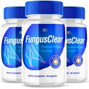 Fungus Clear - Probiotic Supplement - Supports Strong Healthy Natural Clear Toe and Finger Nails - Nail Treatment Plus Eliminates Fungus - 180 Capsules 3 Pack