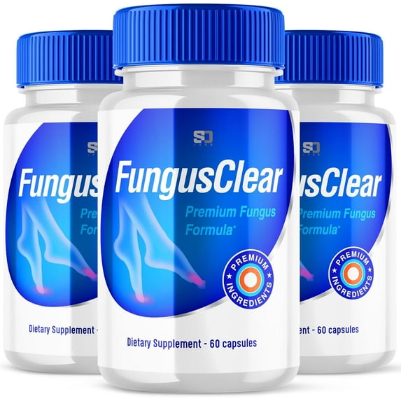 Fungus Clear - Probiotic Supplement - Supports Strong Healthy Natural Clear Toe and Finger Nails - Nail Treatment Plus Eliminates Fungus - 180 Capsules (3 Pack)