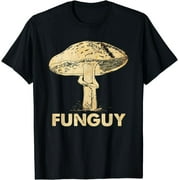 Funguy Funny Fungi Fungus Mushroom Men Funny Guy Vintage T-Shirt