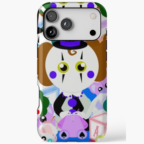 Funhouse Build A Circus Retro Carnival Art Compatible Phone Case for iPhone 11 12 13 14 15 16 17 Pro Max