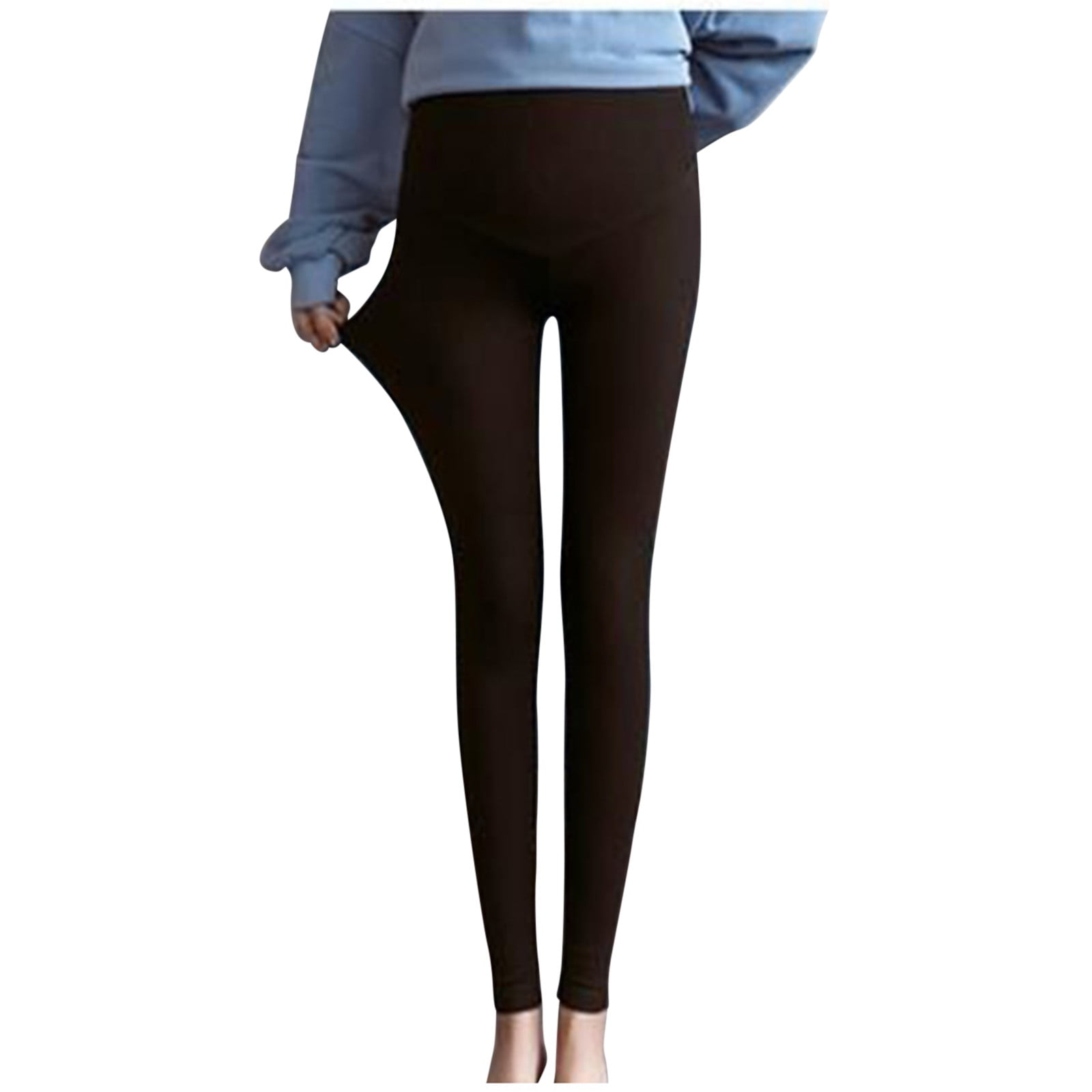 Funicet Black and Friday Deals Womens Maternity Leggings Fleece Lined