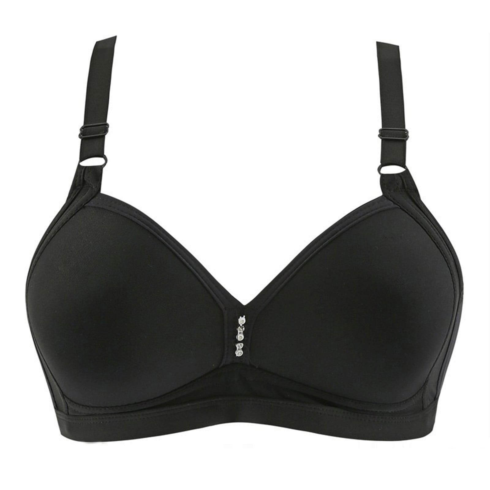 Funicet Bra for Women Wirefree Seamless Back Buckle Bra Push Up