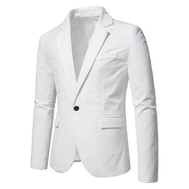 Clearance Men's Casual Blazer Jackets Single Button Long Sleeve Open ...