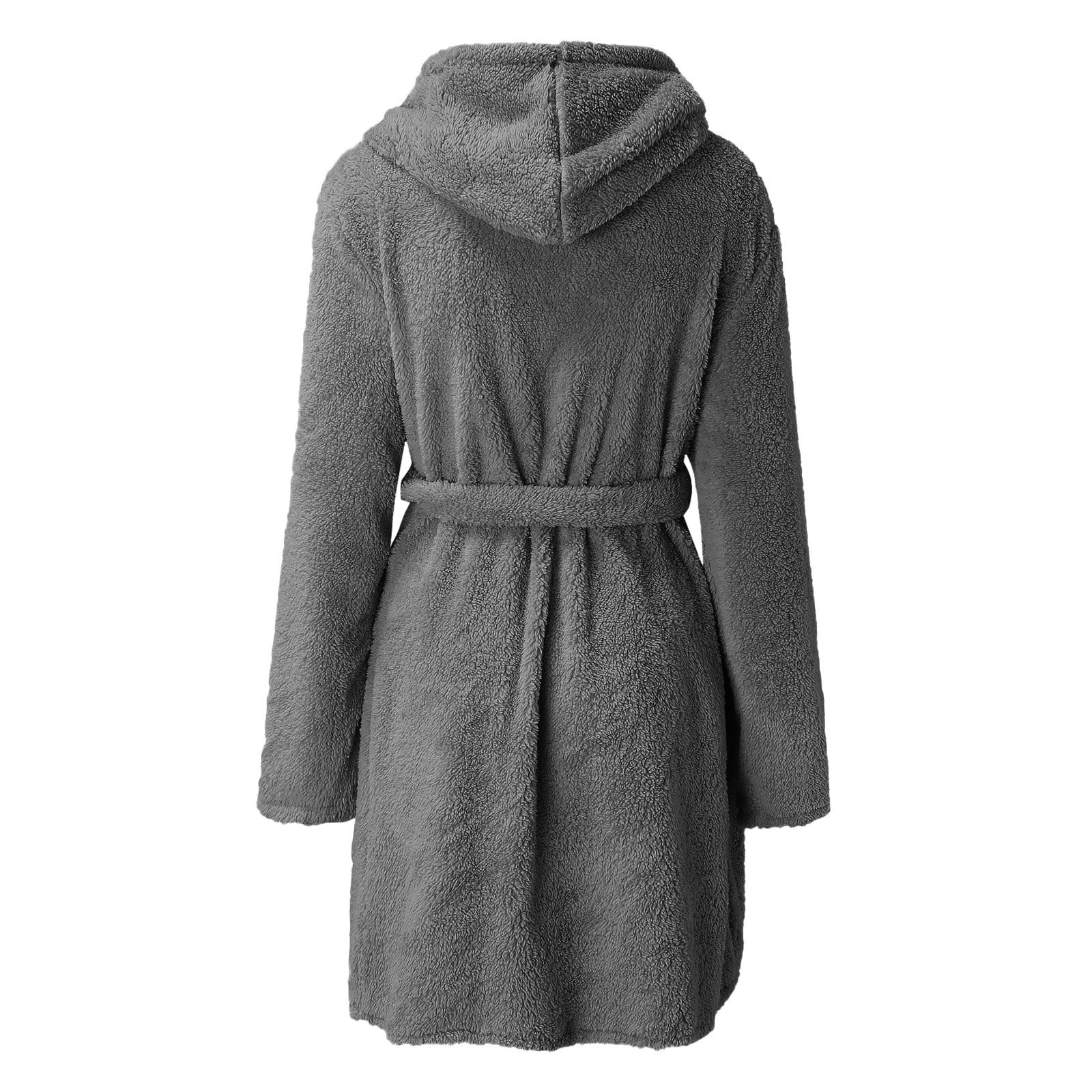 Funicet Holiday Savings! Bath Robes for Women 2023 Women Fleece Hooded