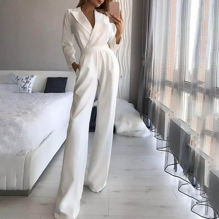 White holiday jumpsuit outlet