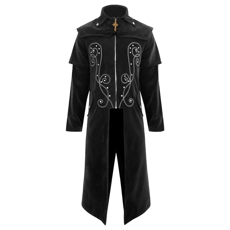 Funicet Holiday Savings Men s Steampunk Vintage Tailcoat Jacket