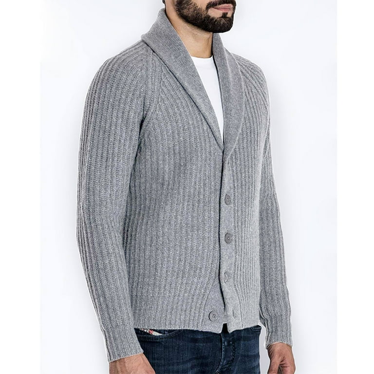 Mens knit sweater blazer top