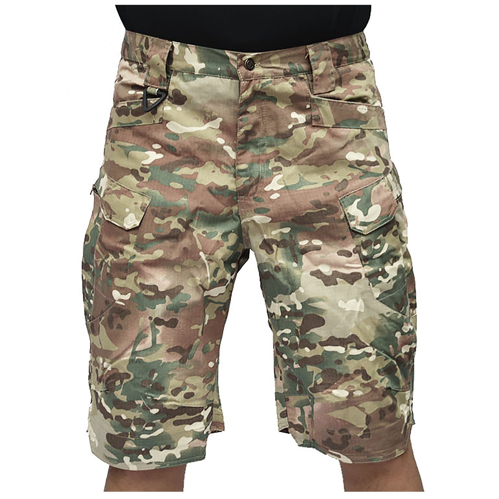 Funicet Savings Clearance 2023! Men's Camo Cargo Shorts Relaxed Multi