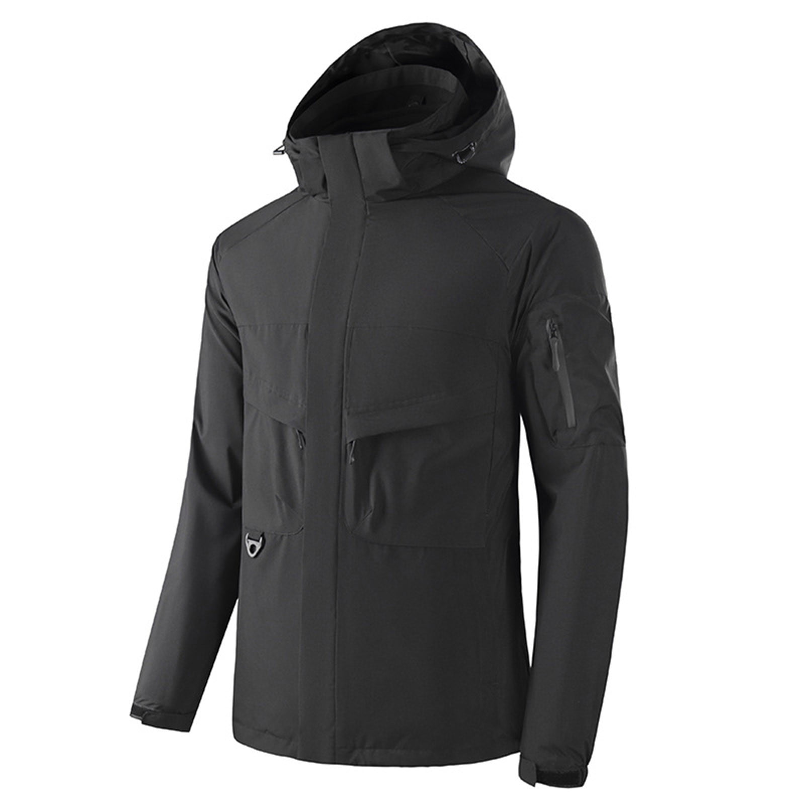 Funicet Savings Clearance 2023! Womens Mens Lightweight Waterproof Hooded Rain Jacket Outdoor