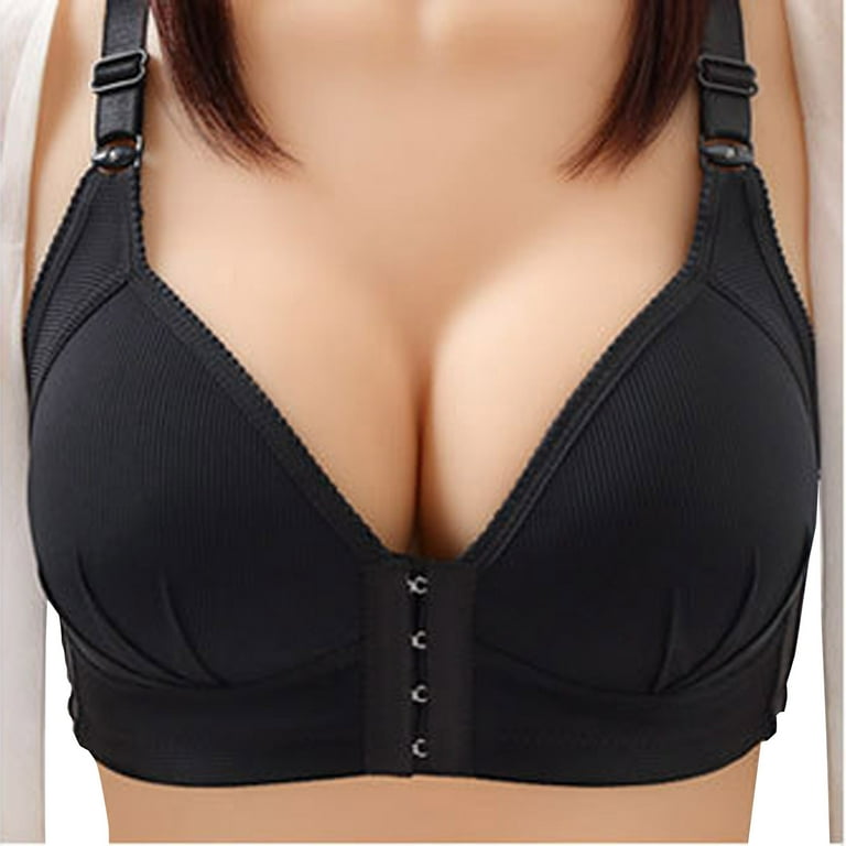 Women Front Closure Plus Size Bras Posture Corrector Lift Up Bra Wireless  Bralette Gather Thin Soft Brassiere Top Vest S-6XL - AliExpress
