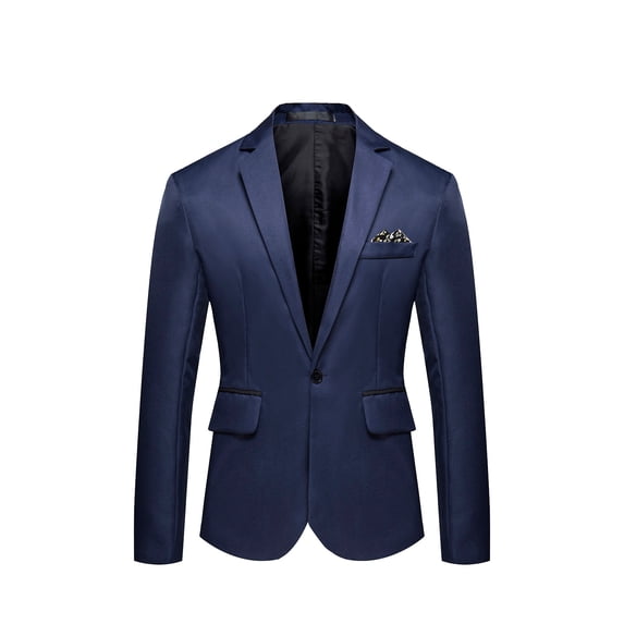 Funicet blazer for men Men's Fashion England Solid Color High Quality Casual Single Breasted Suit
