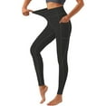 thumbnail image 1 of Funidos Women's High Waisted Yoga Pants with X-Band Side Pockets Tummy Control Workout Leggings for gym running, 1 of 1