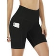 thumbnail image 1 of Funidos Women's biker Shorts High-Waisted with Side Pockets Moisture-Wicking Yoga Workout Running Shorts S M L XL XXL Sizes, 1 of 1