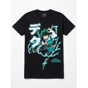 Funimation My Hero Academia Deku Black Graphic T-Shirt Men's, Size 3XL