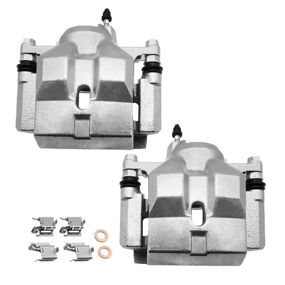 Funire Front Brake Caliper With Bracket Compatible With 2012-2015 Toyota Prius Plug-In, Front Driver & Passenger Side, 19-B6272 19-B6273