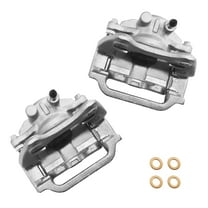 Funire Rear Brake Caliper with Bracket Compatible with Chevy Silverado 1500 2007-2019 | Rear Driver & Passenger Disc Brake Caliper Assembly for 18-B5030 18-B5031, Set of 2