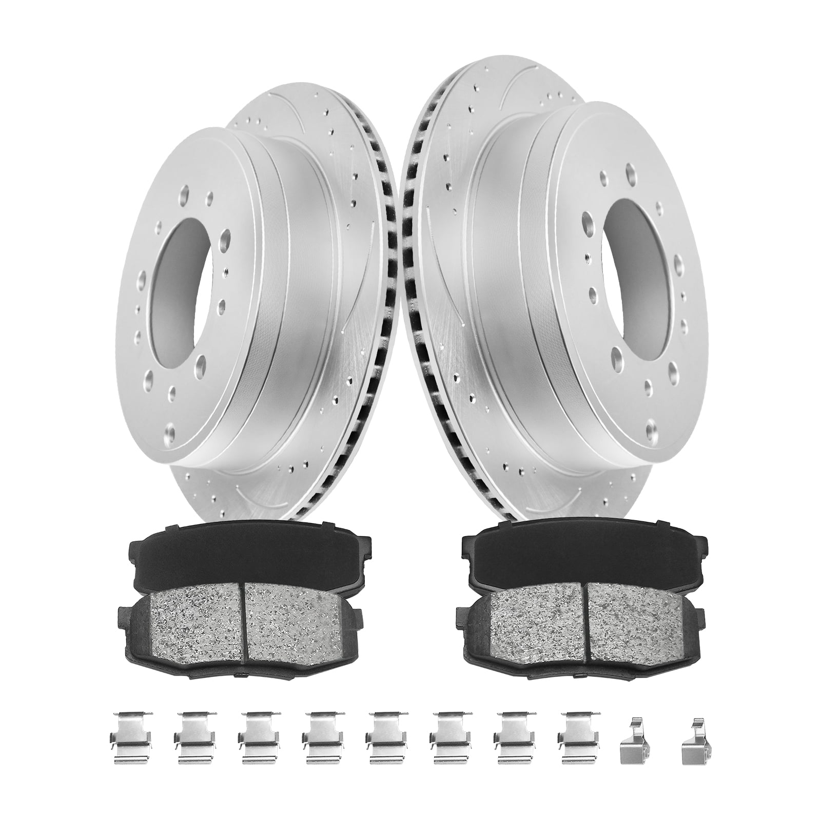 Brake Rotor 6in Funire Rear Brake Pads And Rotors Kit Vented Compatible With Toyota ...