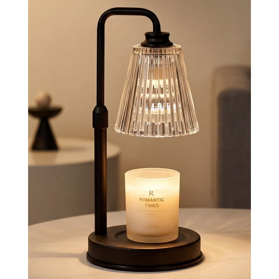 Funistree Candle Warmer Lamp With Timer Dimmable, Christmas Birthday Gifts for Women Mom, Adjustable Candle Warming Lamp with 2 Bulbs, for Jar Scented Candles, House Warming Gifts