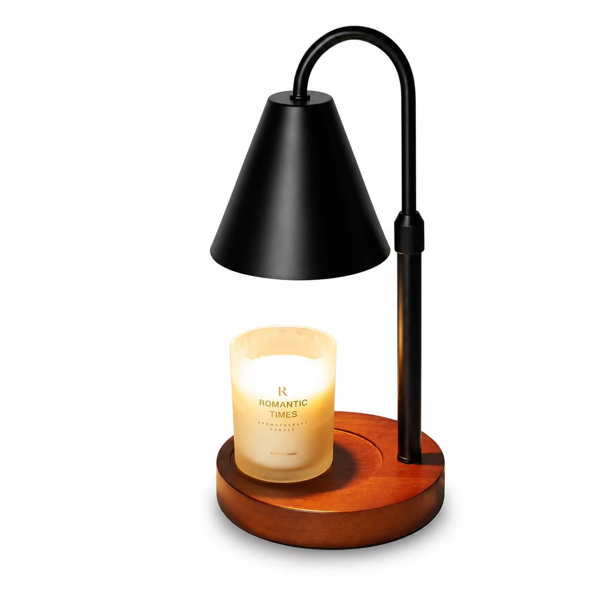 Funistree Candle Warmer Lamp with Timer Dimmable, Modern Candle Warmer Black Candles Lamp for Jar Candle, Gifts for Women Mom Wife, New Home Decor