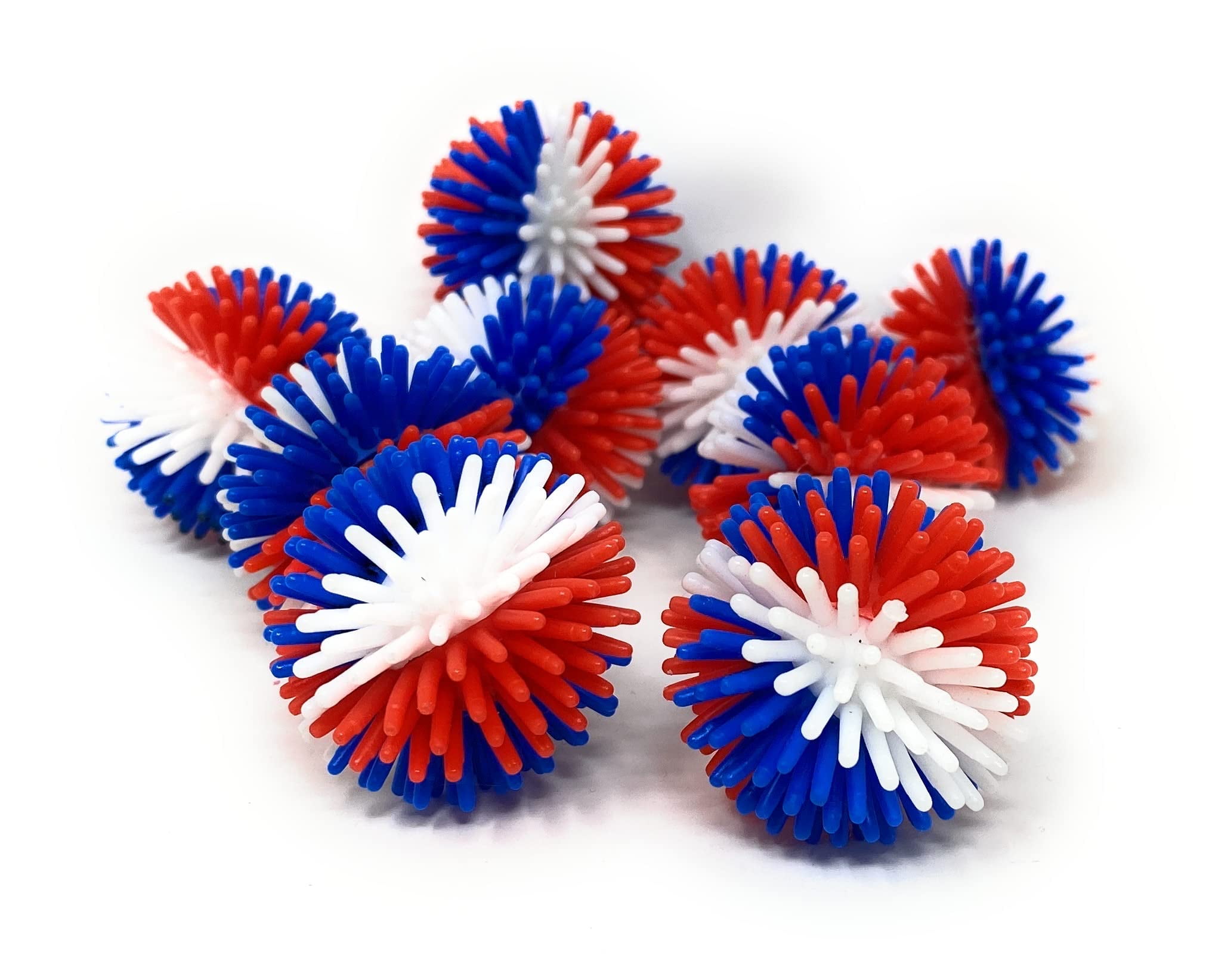 Funiverse Bulk 50 Pack Patriotic 3Color Porcupine Ball Assortment 1.