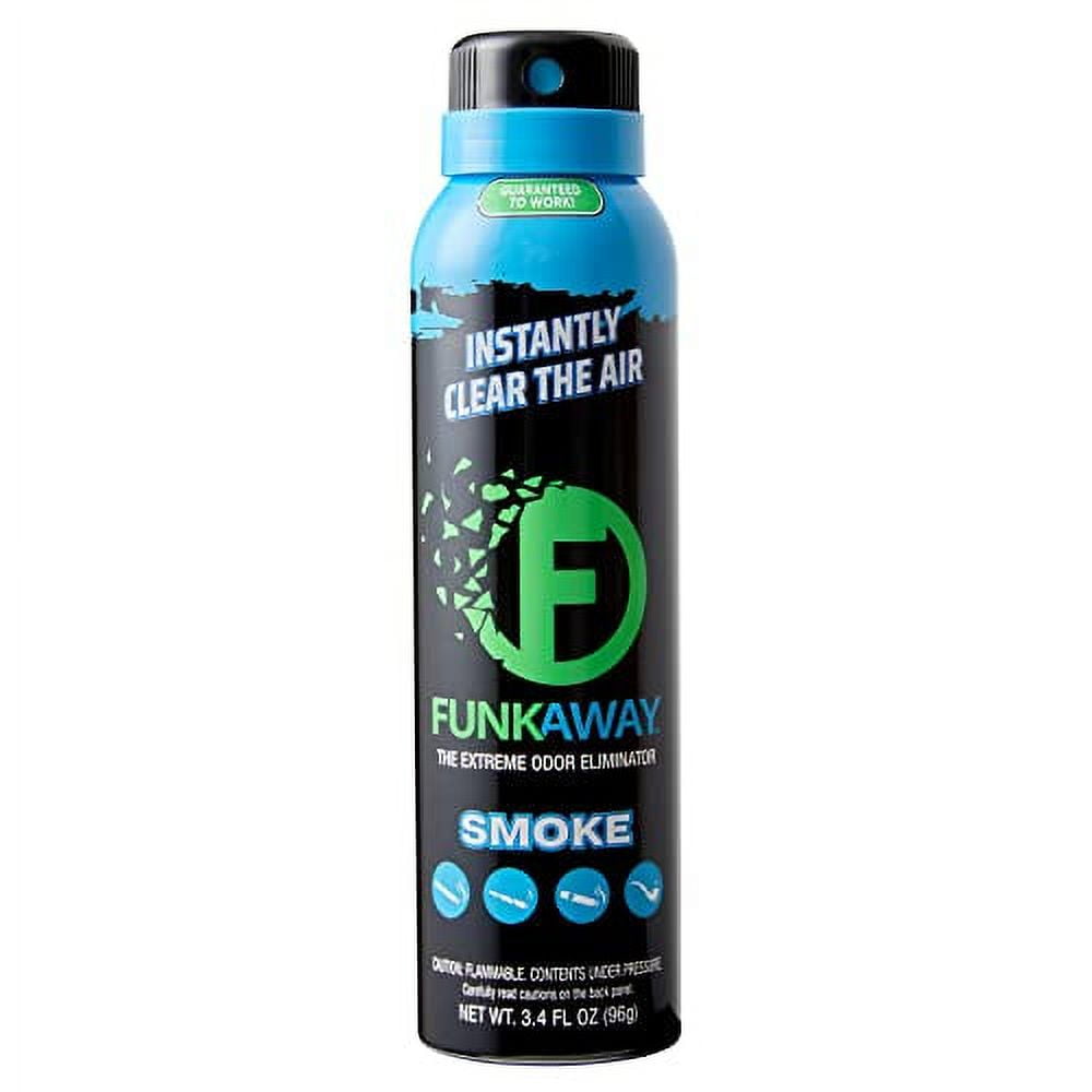 FunkAway 3.4 oz Smoke Odor Eliminator Spray Indoor Deodorizer for All