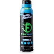 FunkAway Smoke Odor Eliminator Spray, Air Freshener & Deodorizer, for Cars and Homes, 3.4 oz