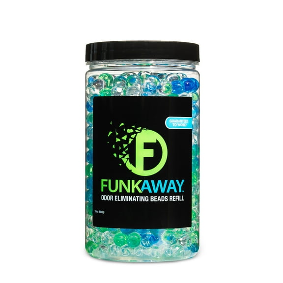 FunkAway Supercharged Odor Eliminating Beads Refill, Deodorizing Air Freshener Spray, 24 oz