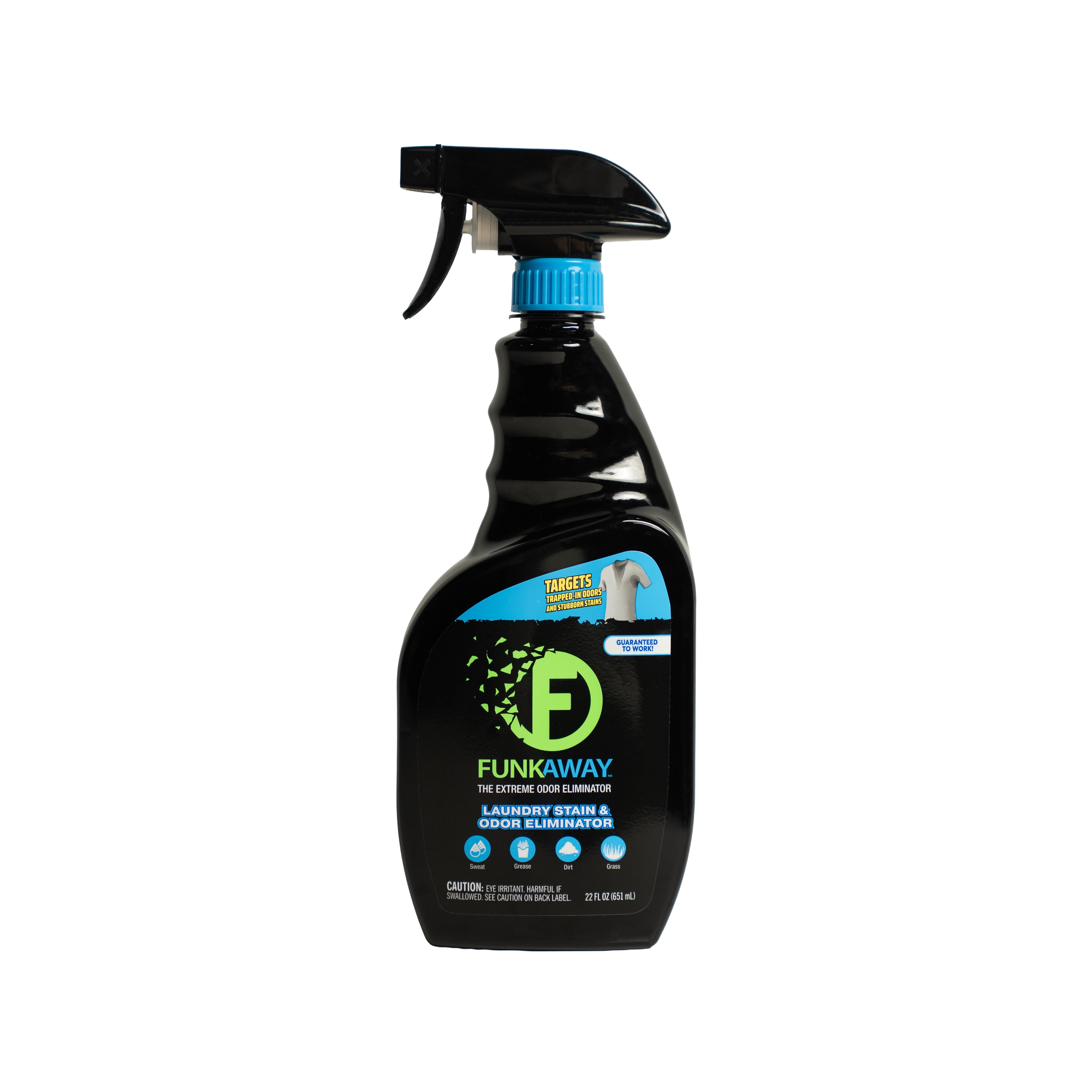 FunkAway Laundry Odor Eliminator & Stain Remover, Pretreat, Pre-Wash Deodorizer Spray for Sweat, Smoke & Pet Smells, 22 FL oz