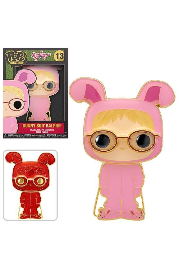 A Christmas Story Ralphie Bunny Suit Enamel Button Pin Not Mint