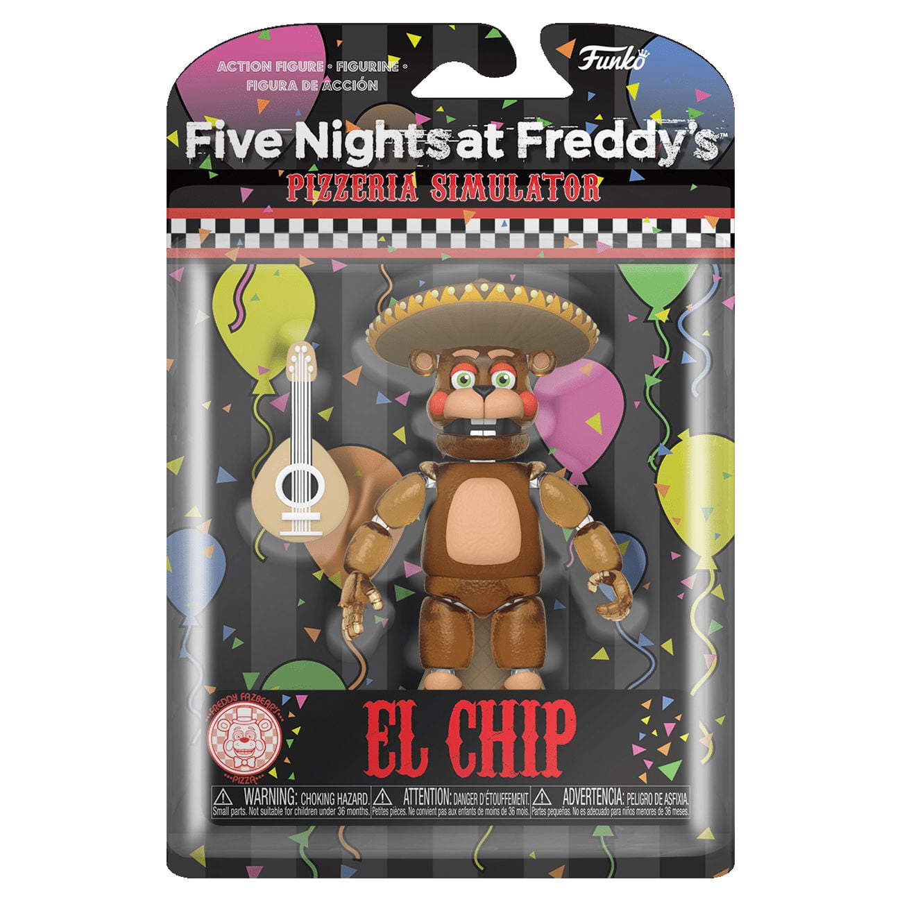 Funko Action Figure: FNAF Pizza Sim - El Chip (Translucent Glow