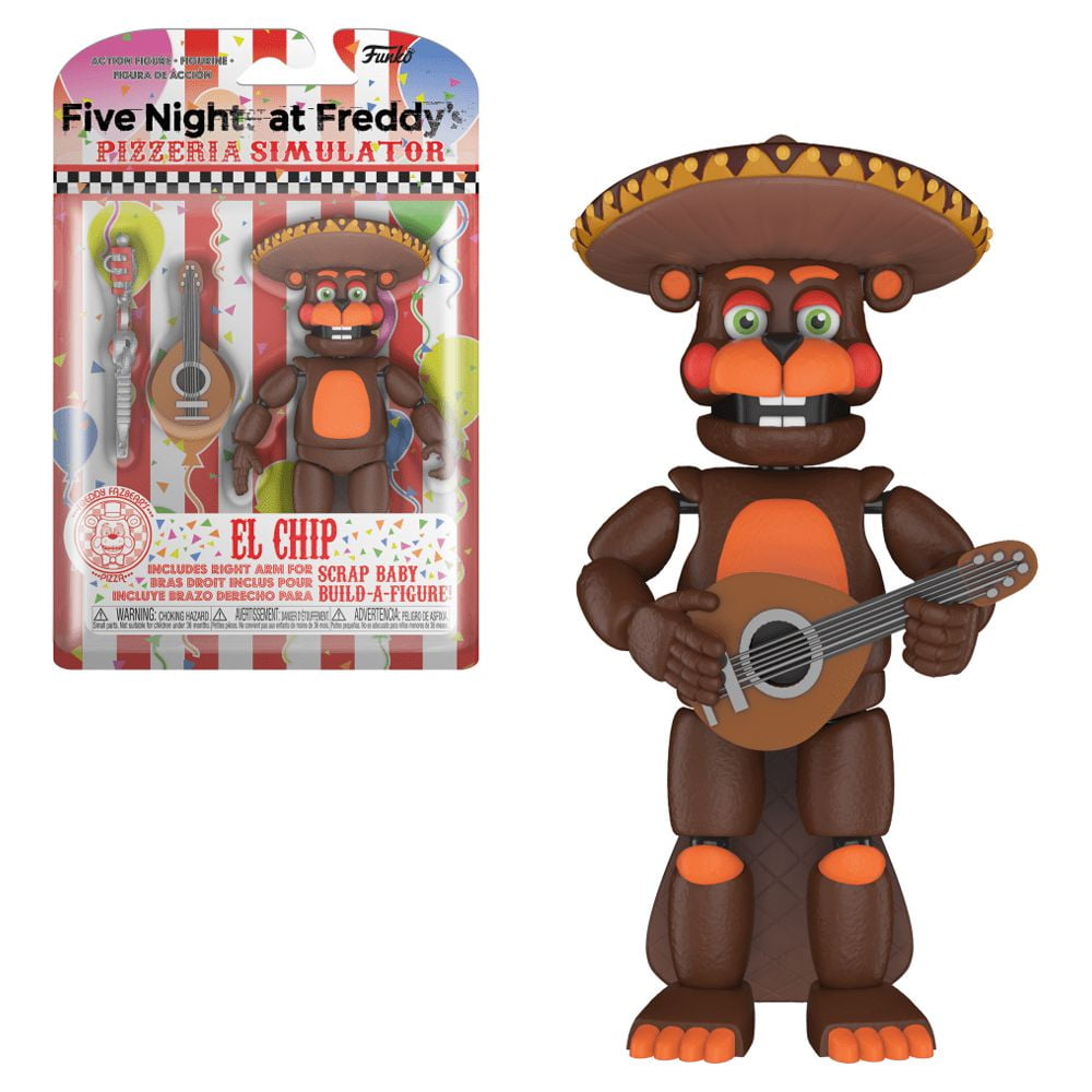  Funko Action Figure: Five Nights at Freddy's (FNAF) Pizza Sim:  Rockstar Foxy Collectible - FNAF Pizza Simulator - Collectible - Gift Idea  - Official Merchandise - for Boys, Girls, Kids 