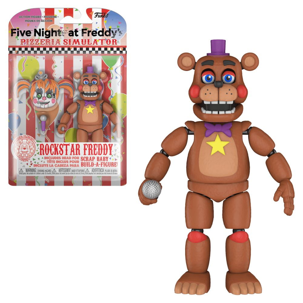 kun Royal familie Hurtig Funko Action Figure: FNAF Pizza Simulator - Rockstar Freddy - Walmart.com