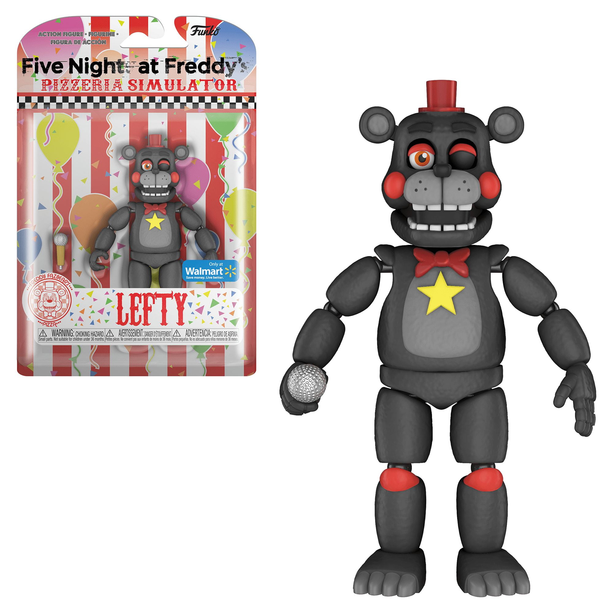 Funko Action Figure: Five Nights At Freddy's - Pizzeria Simulator - Lefty -  Walmart Exclusive 