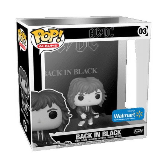 Funko Albums: AC/DC- Back in Black (B&W) 3.15 Inches