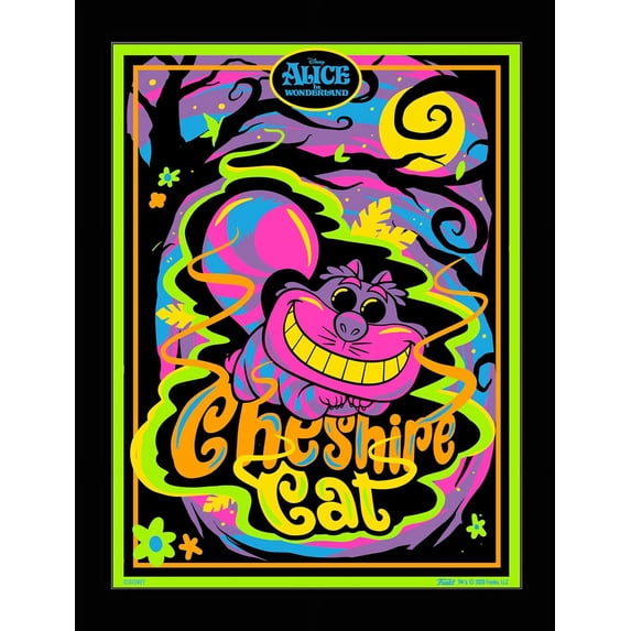 Funko Alice in Wonderland: Cheshire Cat Black Light Poster