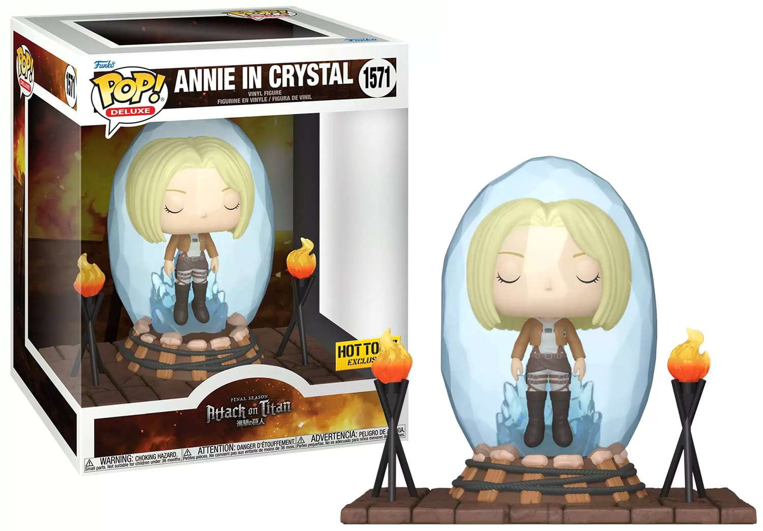 【即購入可‼️】進撃の巨人　Funko POP! Annie in Crystal Funko Attack on Titan POP! Animation Annie in Crystal Vinyl Figure