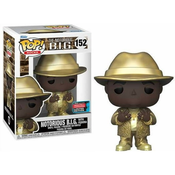 Funko Biggie Smalls POP! Rocks Notorious BIG Vinyl Figure (GOLD Variant Fedora)