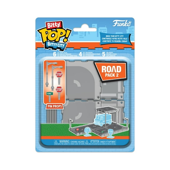 Funko Bitty POP! City: Construction - Road Kit Collectible Vinyl Mini-Figures