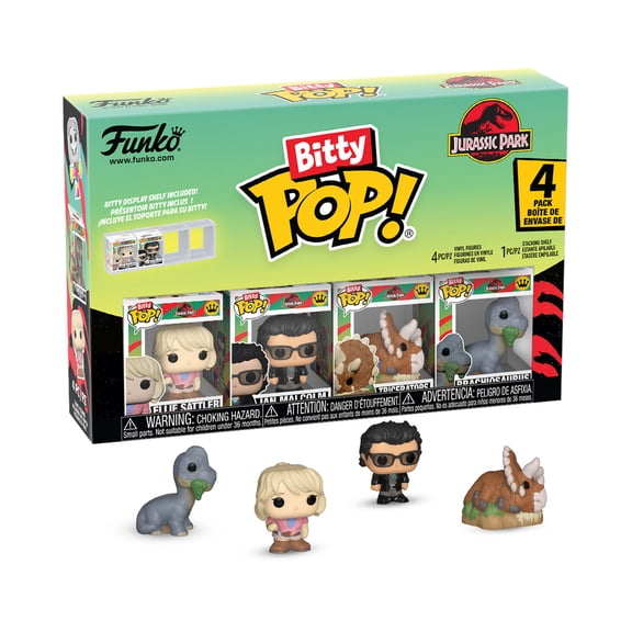 Funko Bitty POP 4 Pack: Jurassic Park - Triceratops Collectible Vinyl Mini Figure