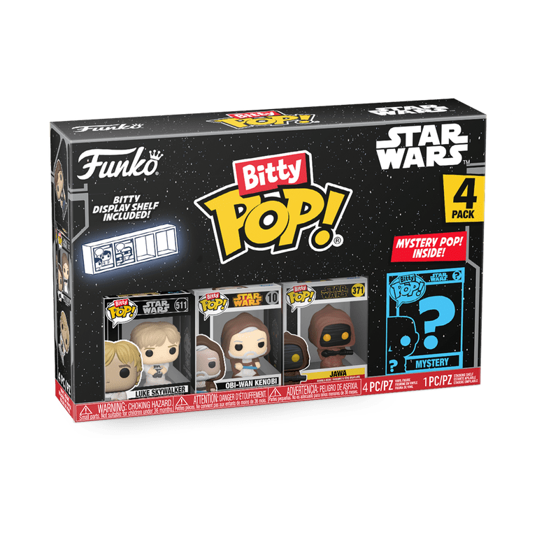 funkoPOP スターウォーズ　4体セット Funko Pop! Star Wars: Bitty POP 4-Pack - Luke Skywalker, Obi-Wan