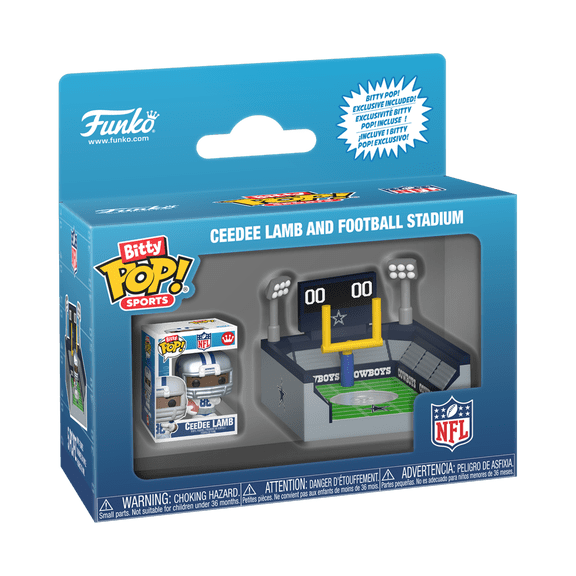 Funko Bitty POP Arena: NFL - Dallas Cowboys with CeeDee Lamb Collectible Vinyl Mini Figure