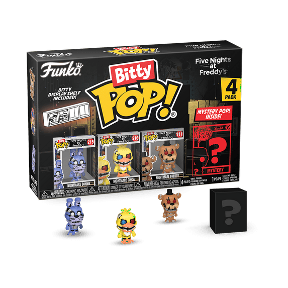 Funko Bitty POP! 4-Pack: Five Nights at Freddy's - Nightmare Bonnie Collectible Vinyl Mini-Figures